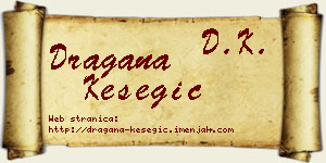 Dragana Kesegić vizit kartica